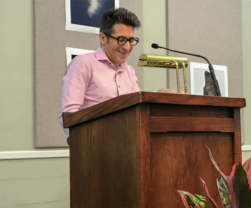 Joseph J. Capista at a reading